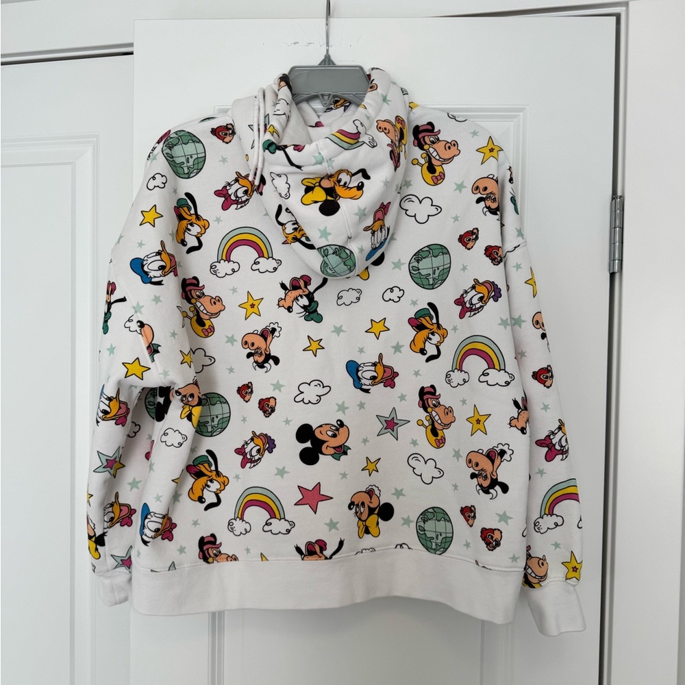 Disney White Hoodie with Character Prints - Picture 6 of 6